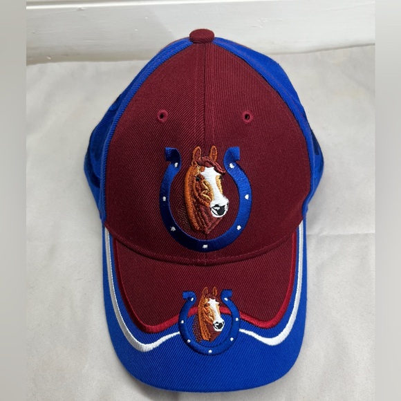 August Sportswear men’s Lucky Horse Shoe Embroidered hook & loop Baseball Cap - Picture 16 of 16